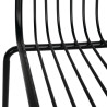 Stoelen van stalen draden Bolero - Moderne industriële stijl