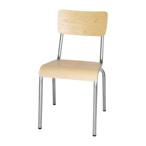 Galvanisierter Holzstuhl - Set mit 4 Bolero