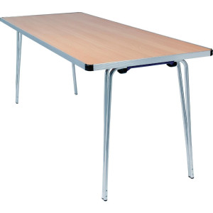 Opvouwbare tafel met beuken effect rand 1830mm - Praktisch en stevig