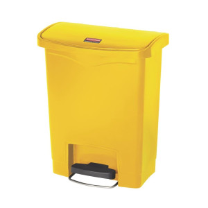 Gele Vuilnisbak 30L Rubbermaid - Ultra Sterk Voetpedaal