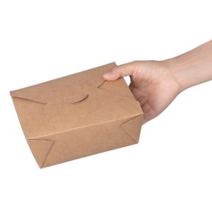 Boîtes Alimentaires en Carton Compostables 1200 ml - Lot de 200 | Écologiques & Pratiques