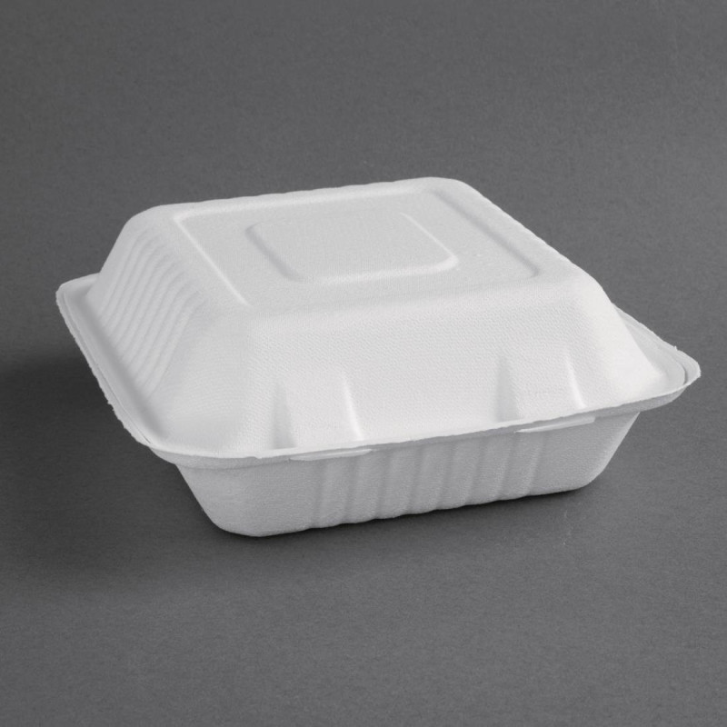 Composteerbare bagasse dozen 223mm - Set van 200, milieuvriendelijk
