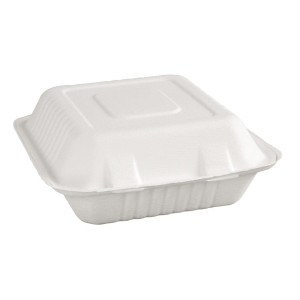 Composteerbare bagasse dozen 223mm - Set van 200, milieuvriendelijk