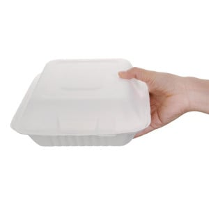 Dozen 3-vaks Bagasse Composteerbare 201mm - Set van 200