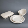 Ronde composteerbare bagasse natuurlijke kommen 950 ml - Set van 50 - Milieuvriendelijk & Elegant