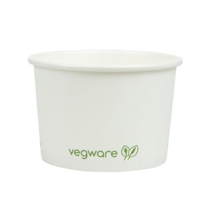 Pots pour Aliments Chauds Compostables 110 m - Lot de 1000 Vegware - Pratiques et Respectueux de l'Environnement