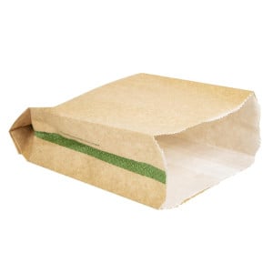 Zakjes voor warme snacks composteerbaar 229 x 165 mm - Pak van 500 Vegware