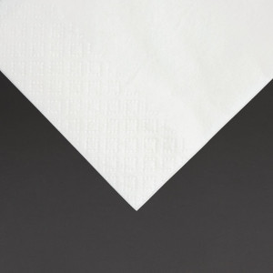 Snacking Napkins 2 Ply 330mm White, Pack of 2000 - 1/8 Fold Recyclable