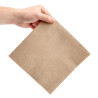 Dinner Napkins 2 Ply 1/4 Fold 400 mm Kraft - Practical and Natural