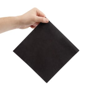 Dinner Napkins 3 Ply Black 400mm - Pack of 1000 - Superior Quality