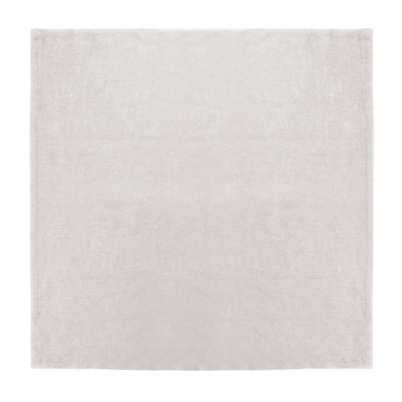 Serviettes en Lin Écrues 400 x 400 mm - Lot de 12 Olympia : Élégance et Qualité