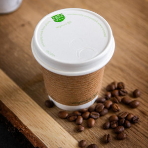 Hot drink cup lids made of paper series 79 Vegware - Pack of 1000