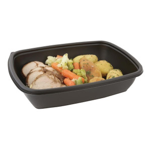 Voedselbakjes 900ml rechthoekig - Set van 300