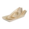 Biodegradable poplar wood dishes 80 mm - Pack of 100: Ecology and practicality.