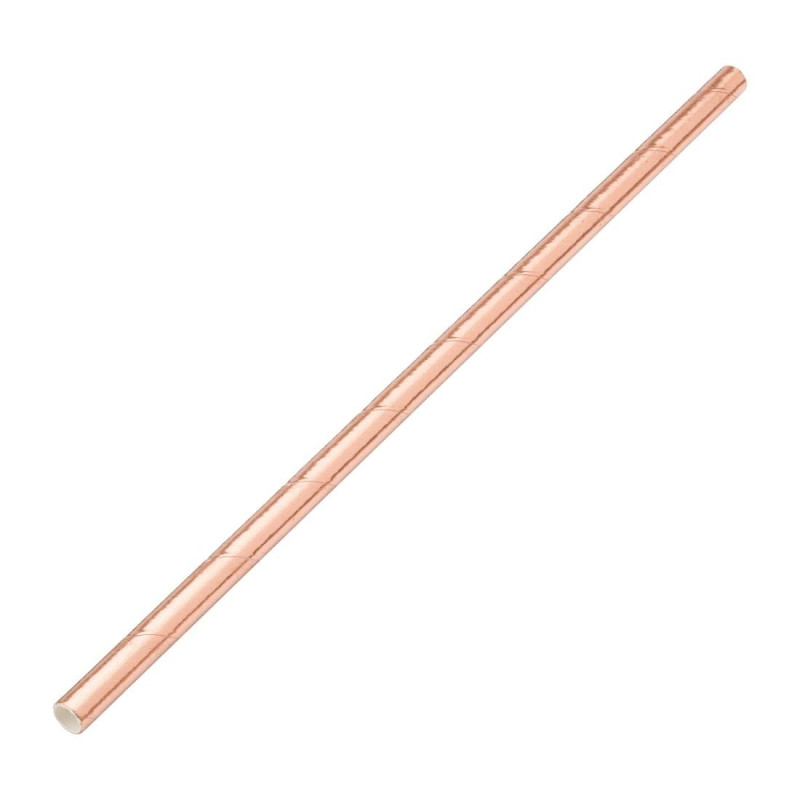 Biodegradable Copper Paper Straws Utopia - Pack of 250: Commit to the environment!