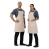 Grijs Katoenen Schort Bavette Southside - Professionele Keuken