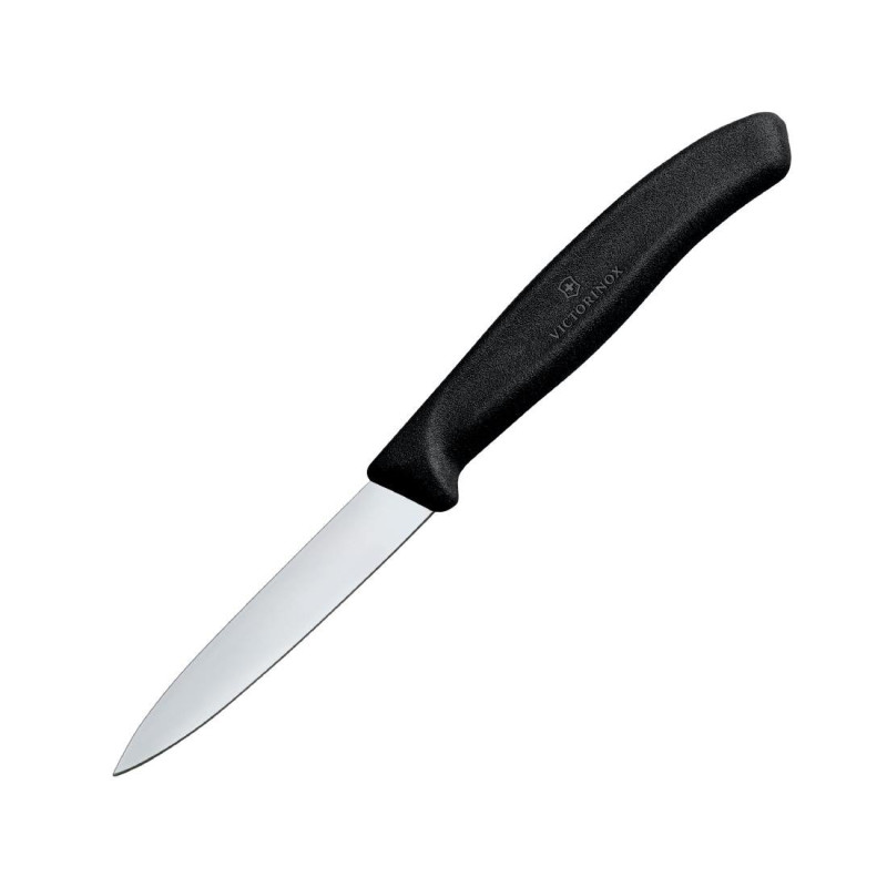 Küchenmesser Spitz Schwarz 8 cm - Victorinox: Professionelle Qualität und außergewöhnliche Präzision.