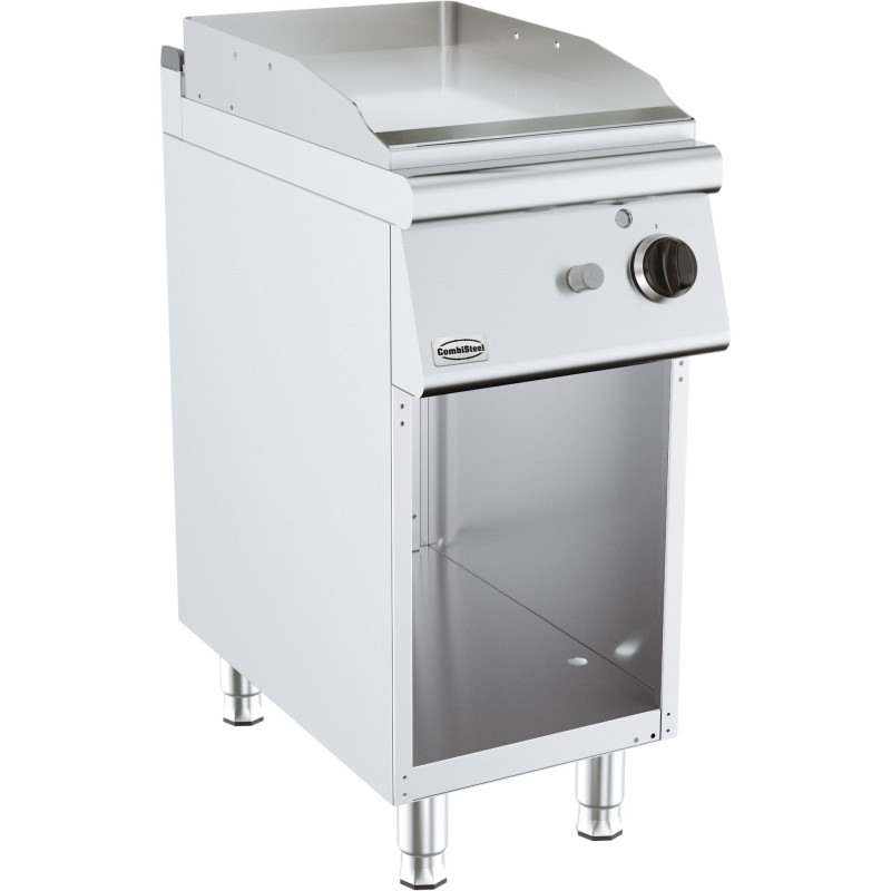 Gasplaat Chroom op Kast - Serie 700 - 400 mm - CombiSteel Gasplaat Chroom op Kast - Serie 700 - 400 mm - CombiSteel