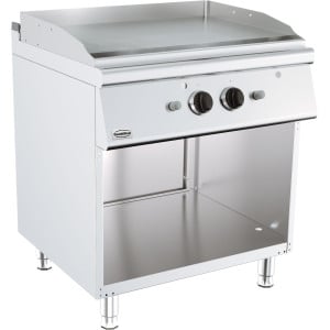Plancha op Gas Chroom op Kast - Serie 700 - 800 mm - CombiSteel