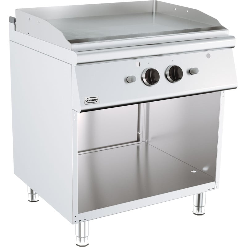 Chrome Gas Griddle on Cabinet - Series 700 - 800 mm - CombiSteel Chrome Gas Griddle on Cabinet - Series 700 - 800 mm - CombiSteel