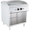 Grillplaat op gas met chroomafwerking op kast - Serie 700 - 800 mm - CombiSteel