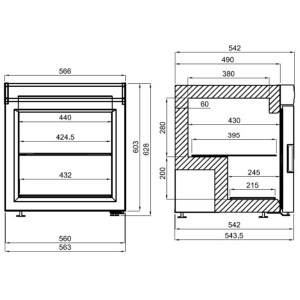 Vitrine à Glace - 73 L - CombiSteel