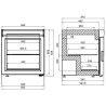 Vitrine met ijs - 73 L - CombiSteel