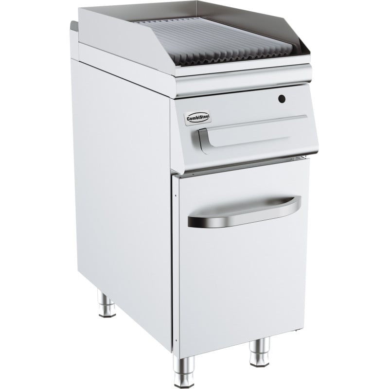 Gas Griddle with Grooved Plate - 400 x 700 mm - CombiSteel