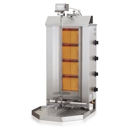 Gas Kebab Grill - 4 Verwarmingszones - CombiSteel