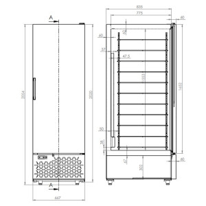 Negatieve koelkast voor ijs - 658 L - CombiSteel