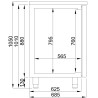 Refroidisseur de Bière à 2 Portes - Robinet à Droite - CombiSteel