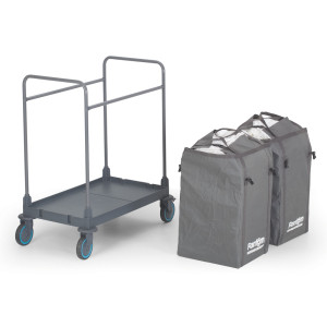 Wasmand op wielen - 2 x 125 L - CombiSteel