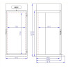 Congélateur Roll-In Inox - 700 L - CombiSteel