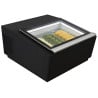 Black Countertop Ice Cream Display Freezer - Static - 3 x 5 L - CombiSteel