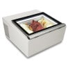 White Countertop Ice Cream Display - Static - 3 x 5 L - Customer Side - CombiSteel