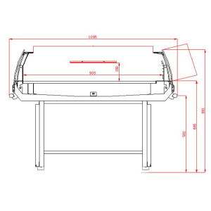 Ilot Réfrigéré avec Couvercle - 190 L - CombiSteel