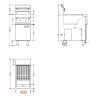 Frituurpan op Elektrische Kist - 2 x 12,5 L - CombiSteel