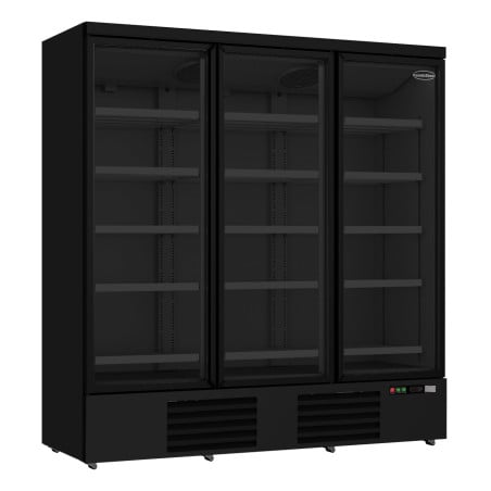 Kühlschrank mit drei Türen Schwarz - 1530 L | CombiSteel