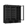 Refrigerated Display Case with 3 Black Doors - 1530 L | CombiSteel