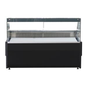 Wesley 1.3 Black 110 L Refrigerated Display Case - CombiSteel: Elegant Design, Large Capacity