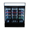 Refrigerated display case for drinks 3 doors Black 1065 L CombiSteel