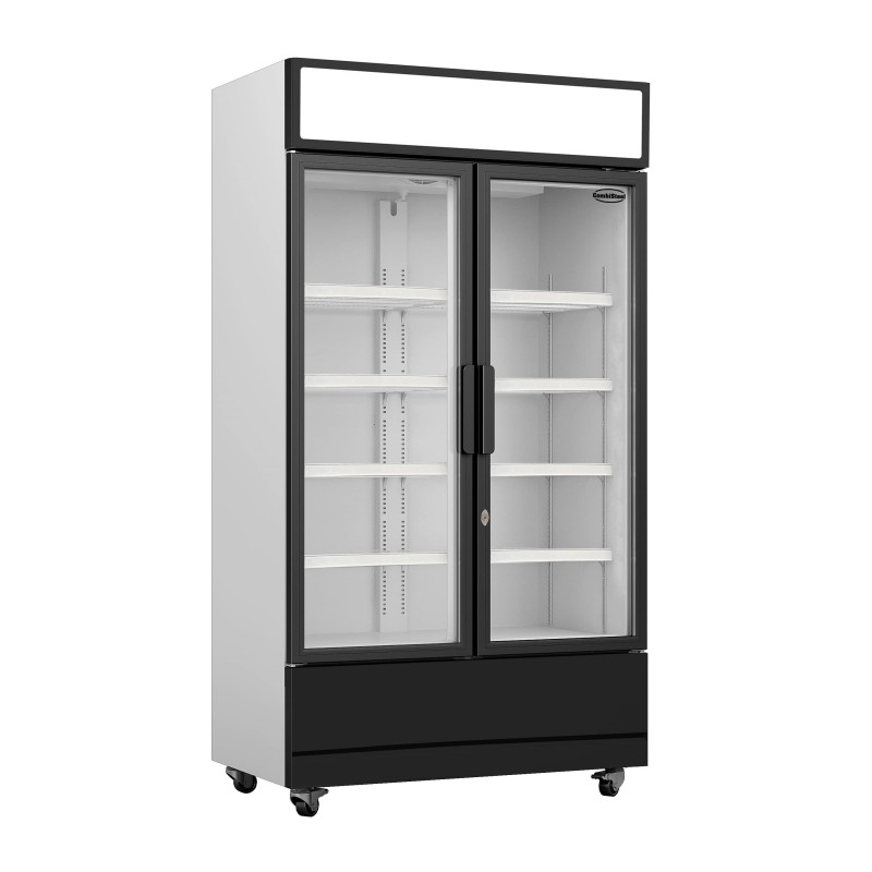 Refrigerated Beverage Display Case 2 Glass Doors 670 L CombiSteel - Professional Refrigerated Cabinet Refrigerated Beverage Display Case 2 Glass Doors 670 L CombiSteel - Professional Refrigerated Cabinet