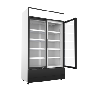 Refrigerated Beverage Display Case 2 Glass Doors 670 L CombiSteel - Professional Refrigerated Cabinet