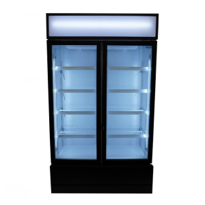 Refrigerated Beverage Display Case 2 Glass Doors 670 L CombiSteel - Professional Refrigerated Cabinet
