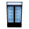 Refrigerated Beverage Display Case 2 Glass Doors 670 L CombiSteel - Professional Refrigerated Cabinet