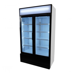 Refrigerated Beverage Display Case 2 Glass Doors 670 L CombiSteel - Professional Refrigerated Cabinet
