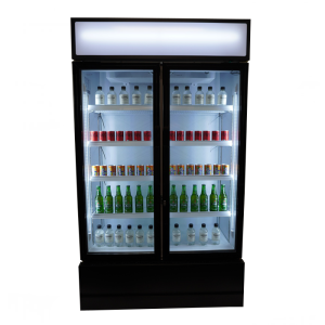 Refrigerated Display Case for Drinks 2 Glass Doors 670 L CombiSteel - Professional Refrigerated Cabinet