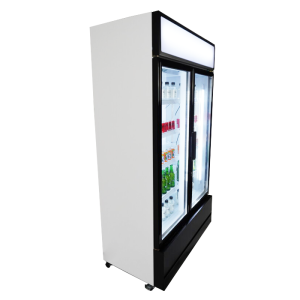 Refrigerated Beverage Display Case 2 Glass Doors 670 L CombiSteel - Professional Refrigerated Cabinet
