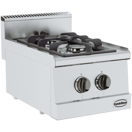 Vrijstaande Fornuis 600 2 Branders CombiSteel - Professionele Koken