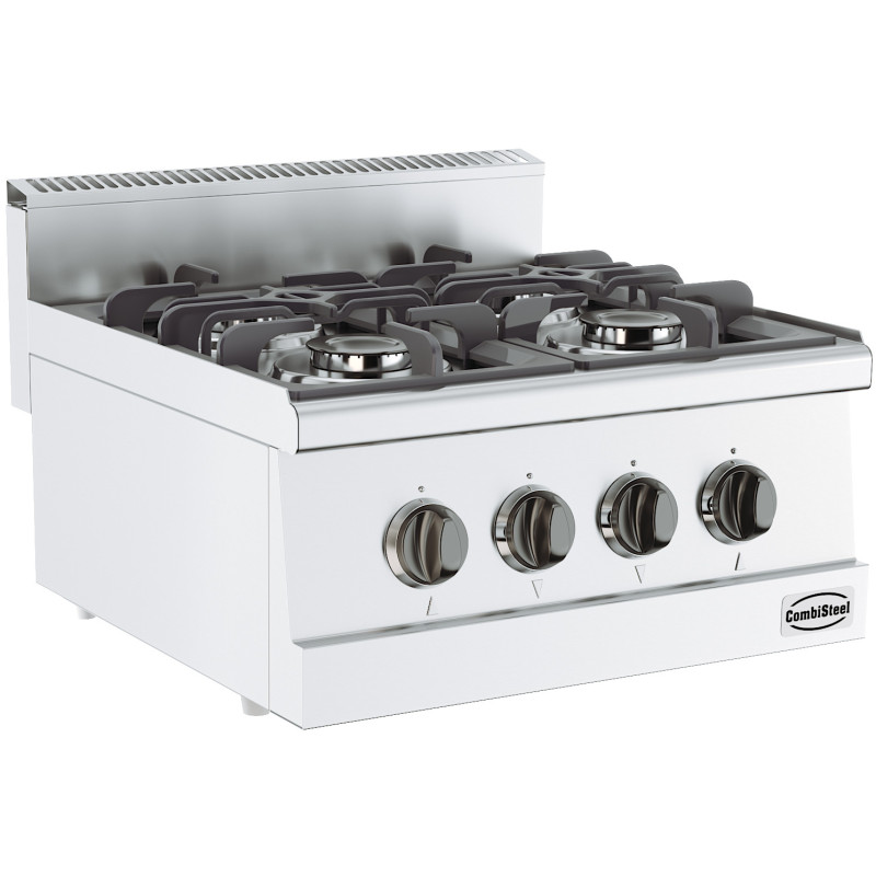 Vrijstaande fornuis 4 branders - 13000 W CombiSteel: Prestaties koken en modern design Vrijstaande fornuis 4 branders - 13000 W CombiSteel: Prestaties koken en modern design